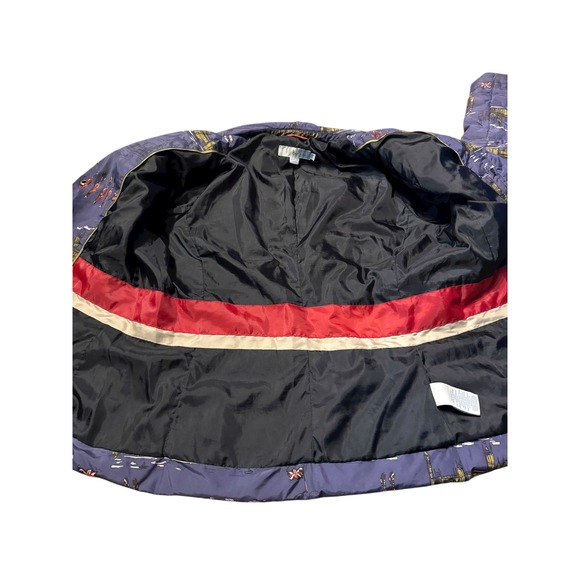 Boden London Print Down Jacket Women's Size 10 Quilted‎ Feather Warm Coat - Picture 3 of 12
